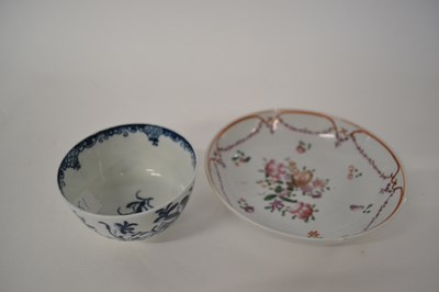 Lot 290 - 18th Century Worcester porcelain tea bowl,...