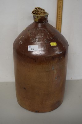 Lot 35 - Large brewery jar marked Eyre Lynn