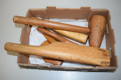 Lot 41 - Box of vintage wooden tools