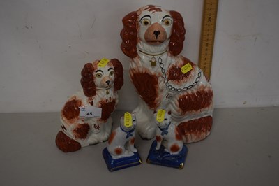 Lot 45 - Mixed Lot: Pair of Staffordshire style model...