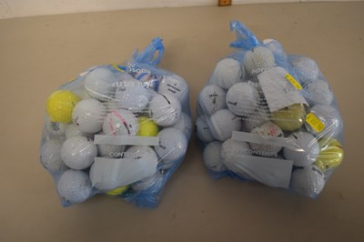 Lot 83 - Two bags of assorted golf balls