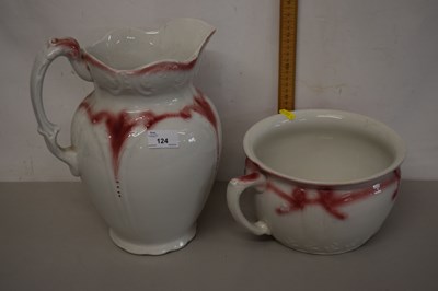 Lot 124 - A wash jug and chamber pot