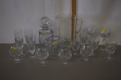 Lot 150 - Mixed Lot: Various drinking glasses, decanter etc