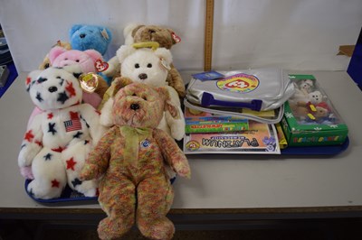 Lot 156 - Two trays of Ty teddy bears and Beanie Babies...