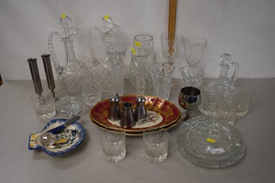 Lot 181 - Mixed Lot: Various drinking glasses, decanter,...