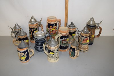 Lot 215 - Collection of German beer steins