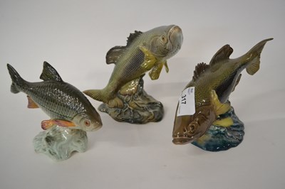 Lot 317 - Group of Beswick fish to include a Roach No...