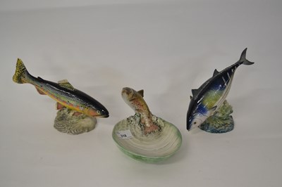 Lot 318 - A Beswick pin dish modelled with a Trout...