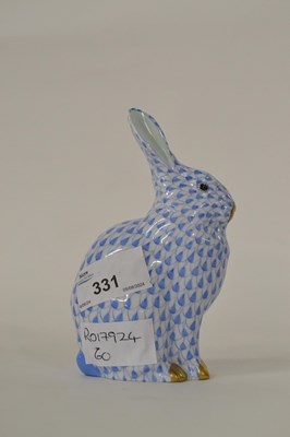 Lot 331 - A Herend model of a rabbit