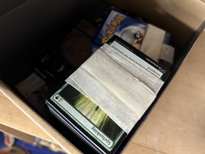 Lot 578 - Box of Magic, The Gathering cards plus various...