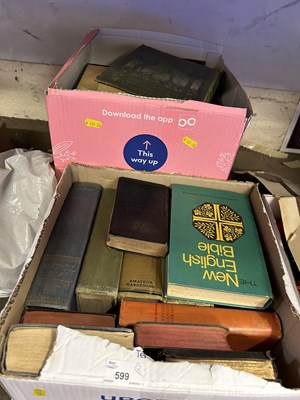 Lot 599 - Two boxes of mixed books