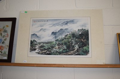 Lot 146 - Modern Chinese school study of a mountain...