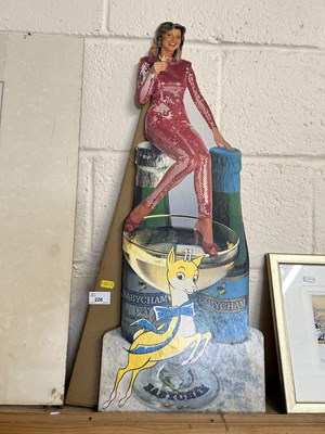 Lot 226 - A cardboard Babycham advertisement with easel...