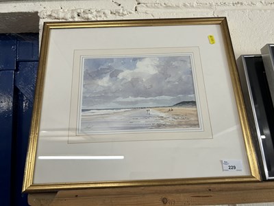 Lot 229 - Graham Howlett, Waxham Beach, watercolour,...