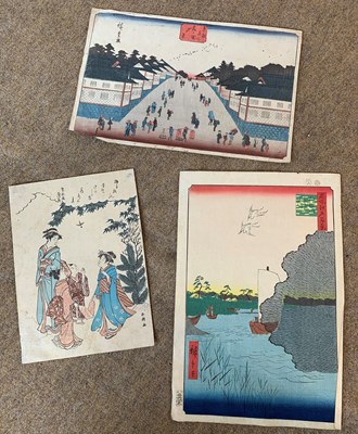 Lot 83 - Attributed to Hiroshige Utagawa (Japanese,1797-...