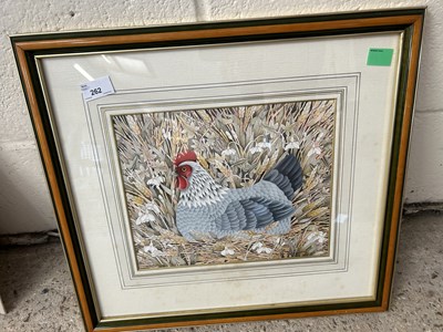 Lot 262 - Coloured print of a chicken