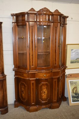 Lot 174 - Reproduction Italian display cabinet with...