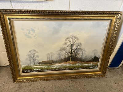 Lot 275 - Vincent Selby, study of a winter scene with...