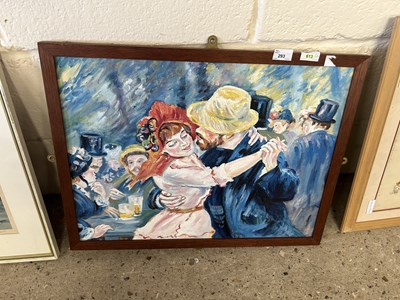 Lot 293 - After Renoir modern oil dancers