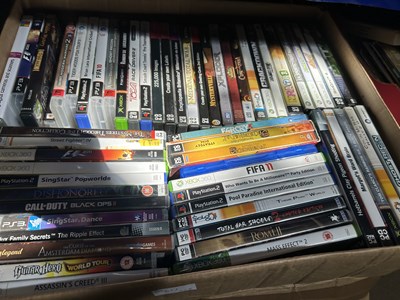 Lot 611 - Box of DVD's, and video games