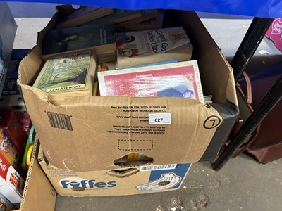 Lot 627 - Two boxes of books, mainly paperbacks