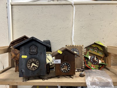 Lot 658 - Collection of cuckoo clocks