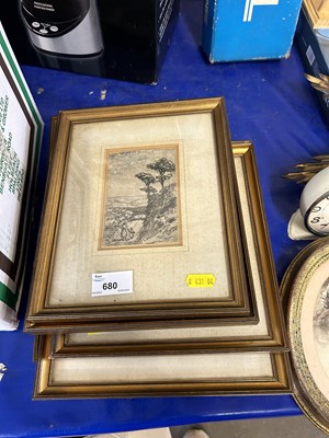 Lot 680 - Collection of framed etchings