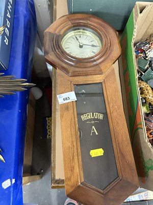 Lot 683 - Regulator wall clock