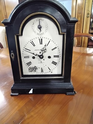 Lot 350 - A bracket clock by John Walker of London in...