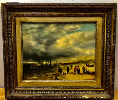Lot 139 - Alice Stone, 'Sea Shore', oil on canvas