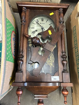 Lot 763 - A modern reproduction wall clock