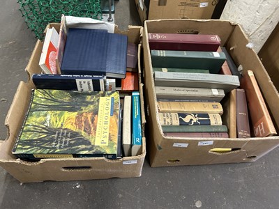 Lot 795 - Two boxes of various books and magazines...