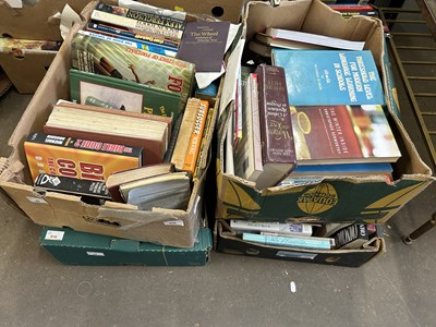 Lot 808 - Four boxes of various hardback and other books...