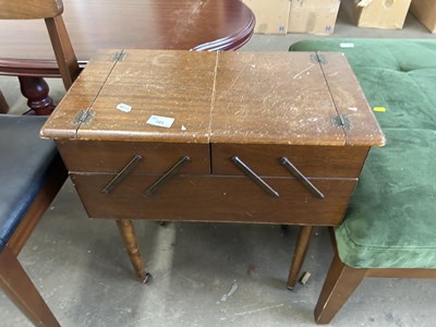 Lot 701 - Cantilever sewing box