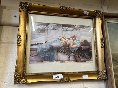 Lot 842 - Gilt framed print