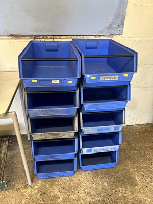 Lot 1011 - Ten workshop storage boxes