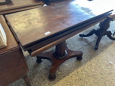 Lot 329 - Early Victorian mahogany card table, for...