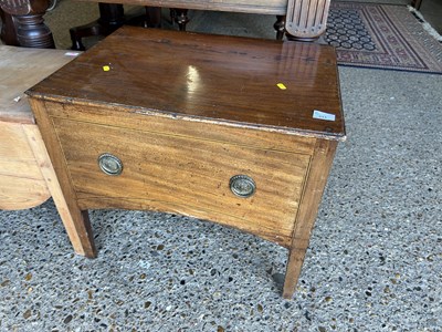 Lot 333 - A small 19th Century mahogany flip top box...