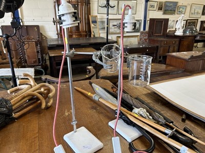 Lot 338 - Pair of laboratory stands