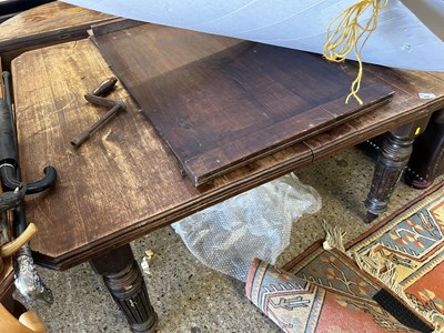 Lot 340 - A late Victorian mahogany extending dining...