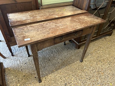 Lot 362 - 19th Century mahogany single drawer side table,...