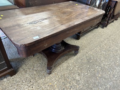 Lot 364 - 19th Century mahogany rectangular centre table,...