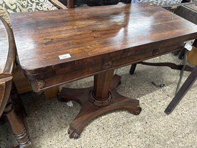 Lot 368 - An early Victorian rosewood card table with...