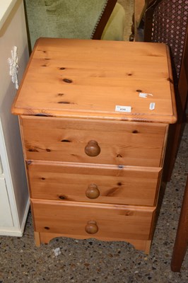 Lot 235 - Pine bedside cabinet