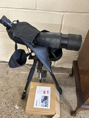 Lot 384 - An Opticron ES 80 GA ED spotting scope with...