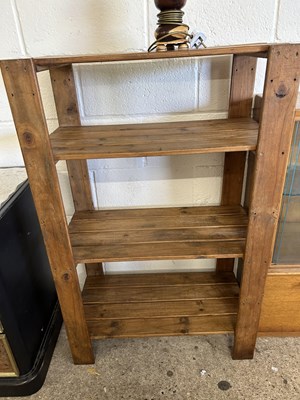 Lot 387 - Modern pine shelf unit