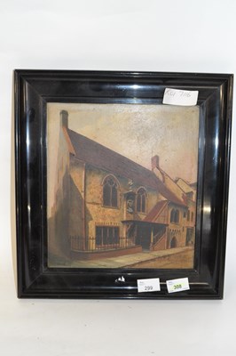 Lot 299 - Garwood, study of a street scene with...