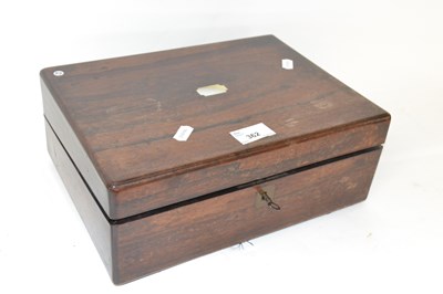 Lot 362 - A small 19th Century rosewood and mother of...