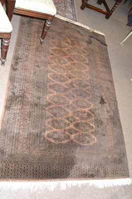 Lot 389 - 20th Century brown Bokhara type rug 195 x 125cm