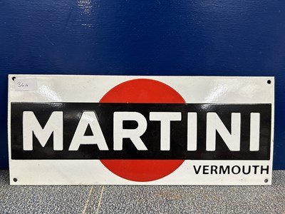 Lot 35 - Martini enamel sign - 46 cm wide